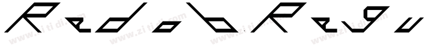 Redob Regular Slant字体转换